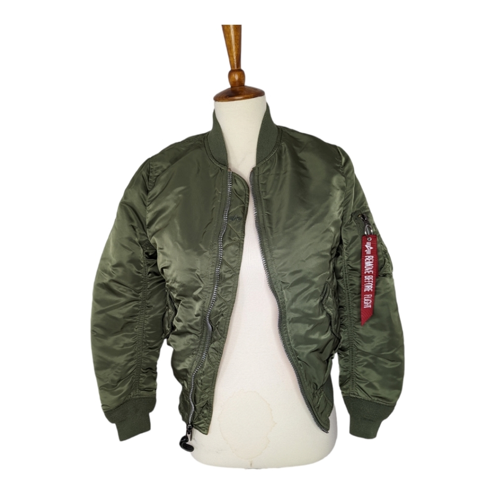 Alpha Industries Green Bomber Jacket Size XS
